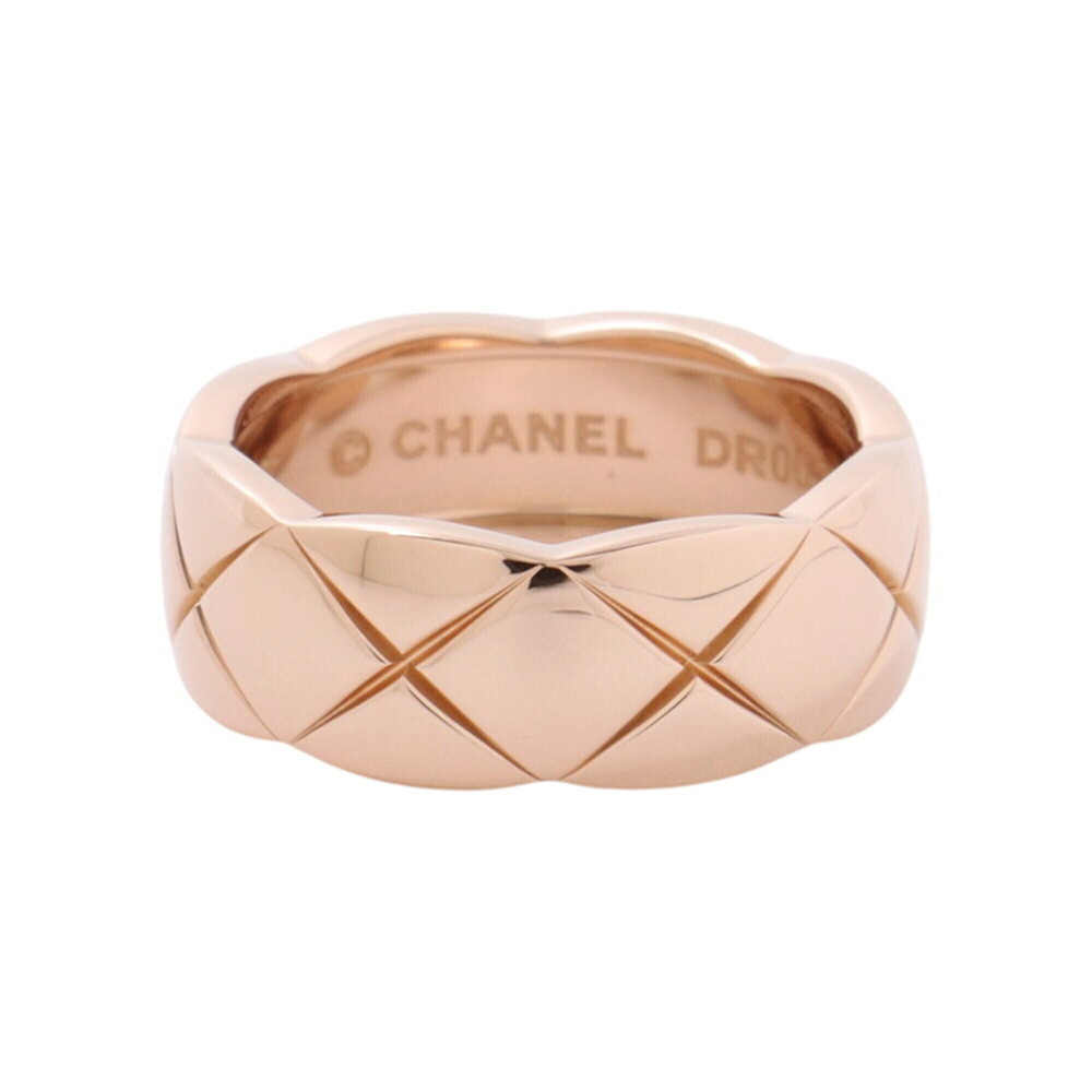 Chanel Coco Crush Collection Medium Ring, 18K Pink Gold, Size 47, J10817. (CH...
